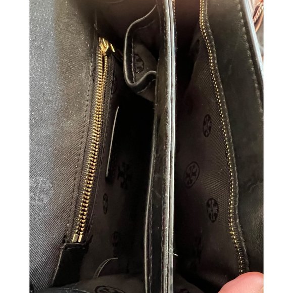 ♦️♦️ AUTHENTIC TORY BURCH BLACK FLEMING/ALEXA HANDBAG ♦️♦️ - Picture 12 of 16